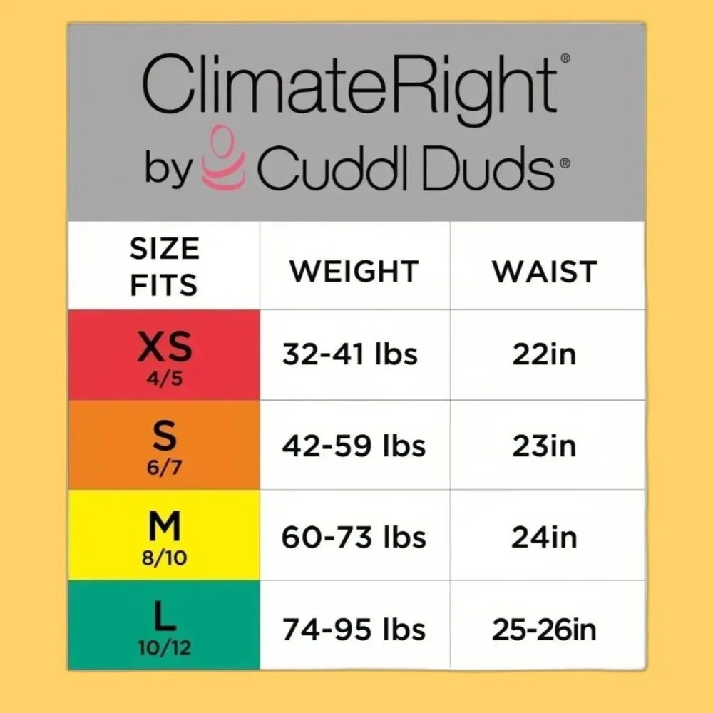 Climateright By Cuddl Duds DISNEY STITCH Girl's XS Thermal Set SIZE 4-5 NEW